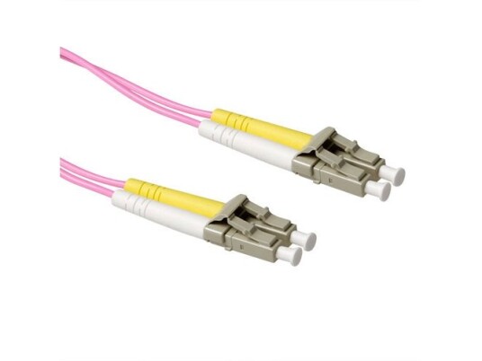 Act 0.25 Meter Lszh Multimode 50/125 Om4 Fiber Patch Cable Duplex With Lc Connectors. Lc/Lc 50/125 Duplex Om4 0.25M (Rl9752)