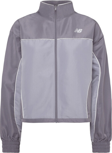 New Balance Trackside Woven Jacket Grey L