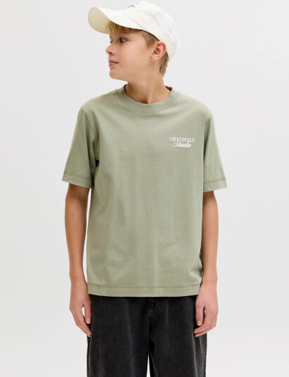 Jack & Jones Jornorrebro Typo Tee Ss Crew Neck Sn Jnr Khaki green 164 Jack & Jones Jornorrebro Typo Tee Ss Crew Neck Sn Jnr Khaki green 164