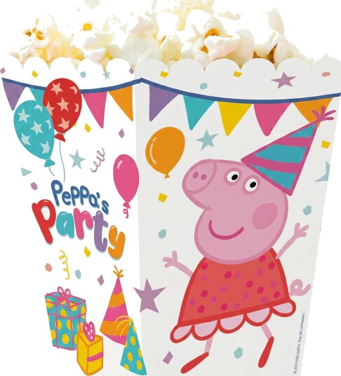 Santex Popcornbeger Peppa Gris™ Peppa’s Party 12-pakning 9781 0-99