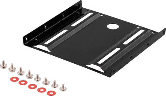 DELTACO Adapter Kit 2.5" to 3.5" Mounting Frame Black RAM-7 DELTACO Adapter Kit 2.5" to 3.5" Mounting Frame Black RAM-7