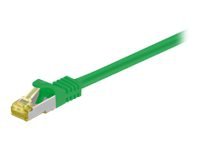MicroConnect - Nettverkskabel - RJ-45 (hann) til RJ-45 (hann) - 3 m - SFTP, PiMF - CAT 7 - grønn
