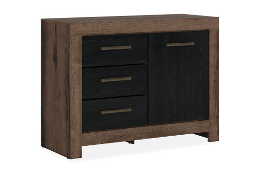 Kommode Medard Tre|natur|Svart