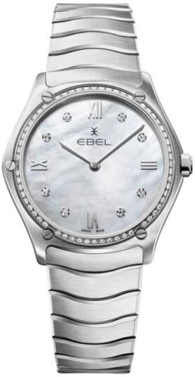 Ebel Dameklokke 1216647 Classic Hvit/Stål Ø33 mm Ebel Dameklokke 1216647 Classic Hvit/Stål Ø33 mm