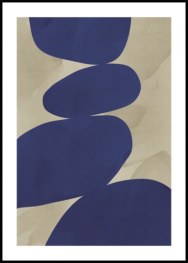 Posterbox Navy Balance Abstract Plakat Plakat / 40x50cm