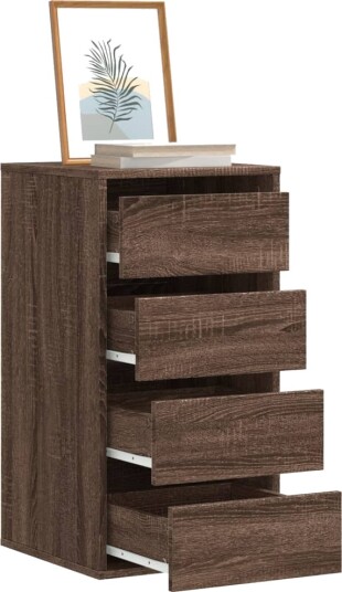 Kommode brun eik 40x41x76 cm konstruert tre