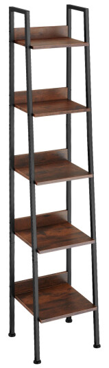 Tectake Hyllereol 35,5 x 31,5 170,5 cm,Industrielt mørkt tre rustikt
