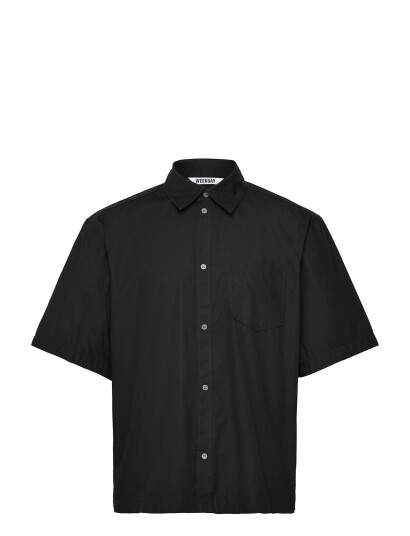 Weekday Relaxed Short Sleeve Shirt - Black - XL