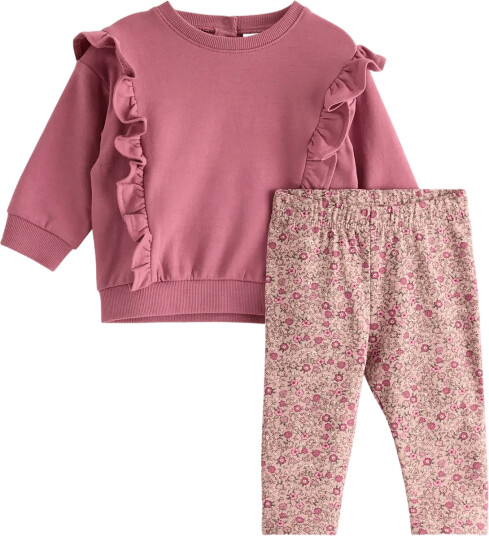 Lindex Set With Sweatshirt And Leggings - Pink - 104