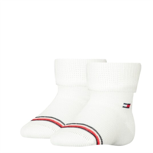 Tommy Hilfiger Baby 2-Pakning Sokker White 19-22