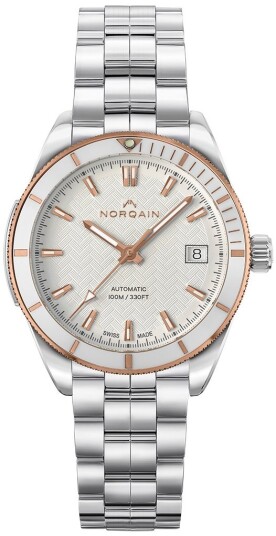 Norqain Dameklokke N1800CG89GA/W183/182S Adventure Hvit/Stål Ø37 mm