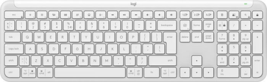 Logitech Signature Slim K950 Trådløst Tastatur QWERTY Full Size Elfenbenshvit Bluetooth 5.1 Logitech Signature Slim K950 Trådløst Tastatur QWERTY Full Size Elfenbenshvit Bluetooth 5.1