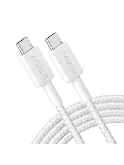 Anker 322 USB-C to USB-C cable - 1.8m - White Anker 322 USB-C to USB-C cable - 1.8m - White