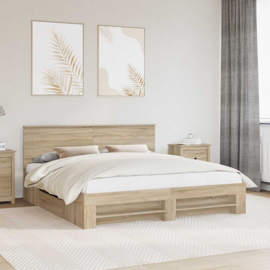 Sengestamme Sonoma eik 180 x 200 cm Konstruert tre Sengestamme Sonoma eik 180 x 200 cm Konstruert tre