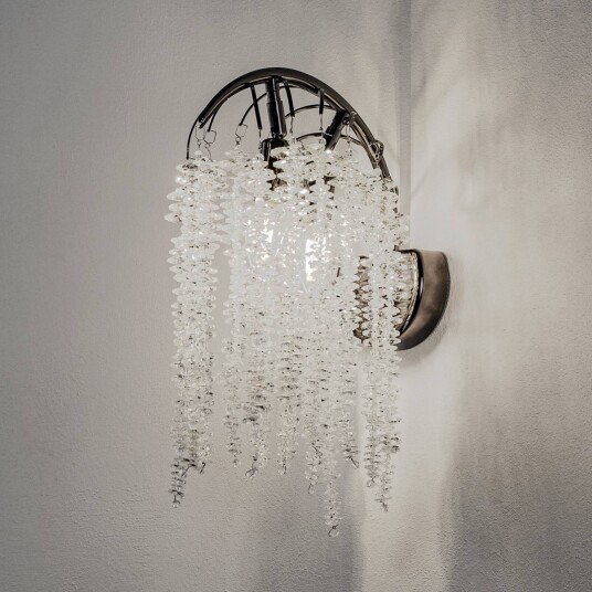 Lucea Grape vegglampe perlesort 2 lyskilder krystallglass Lucea Grape vegglampe perlesort 2 lyskilder krystallglass