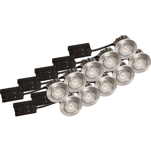 Scan Products Luna QI Downlight 4000 K 5 W utendørs Børstet stål Belysning