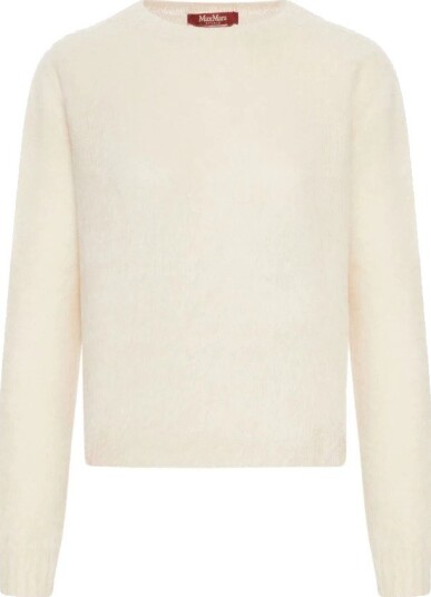 Max Mara Dame Strikkevarer Beige L,