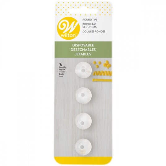 Wilton Tipper i Plast #6 Pk/4 Wilton Tipper i Plast #6 Pk/4