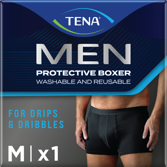 Tena MEN Protective Boxer Medium sort 1 stk.