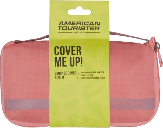 American Tourister Foldable Luggage Cover M - Pink - 62