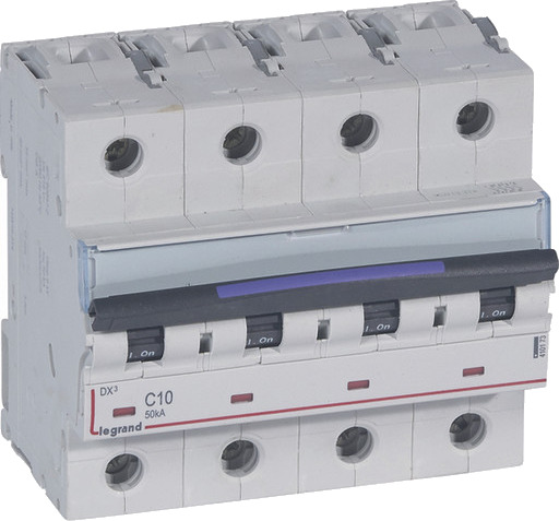 Legrand DX3 MCB automatsikring C10 4P 6M 50kA