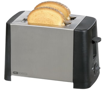 OBH Nordica Brødrister Inox 2232 for 2 skiver med Justerbar Ristestyrke 800W