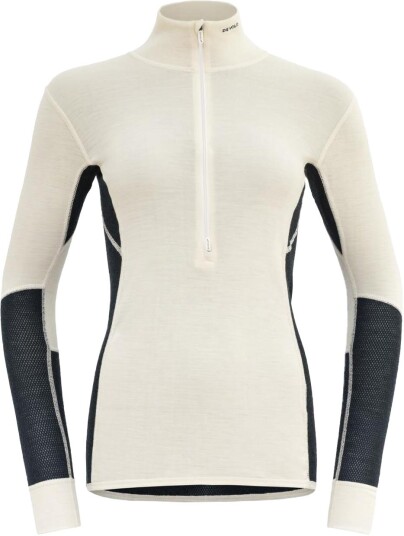 Devold Wool Mesh 190 Zip Neck Dame C/Ink/Offwhite XL Devold Wool Mesh 190 Zip Neck Dame C/Ink/Offwhite XL