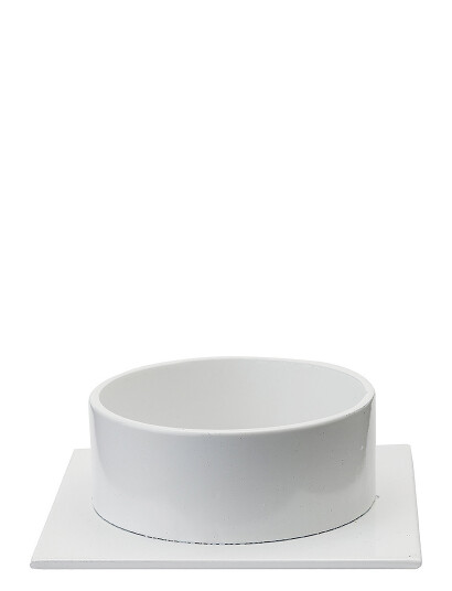 Kunstindustrien Candleholder -The Square - White - Ø 7 CM