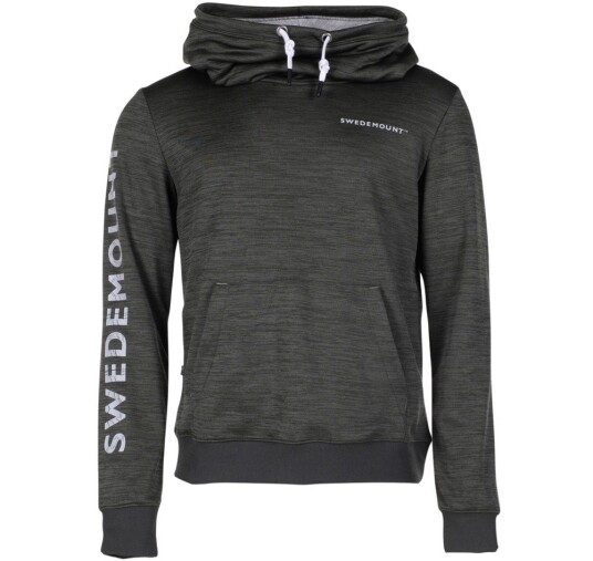 Swedemount Training Logo Hood Olive Melange/Lt Grey Melange Xs Hoodies Swedemount Training Logo Hood Olive Melange/Lt Grey Melange Xs Hoodies