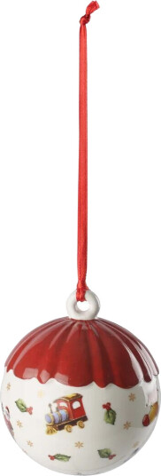 Villeroy & Boch Toy's Delight Decoration julkula Ø6 cm Hvit-rød Villeroy & Boch Toy's Delight Decoration julkula Ø6 cm Hvit-rød