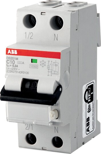 ABB 2CSR275180R1324 Jordfeilautomat 10 kA, C-karakteristikk, type A DS201M C32 A30, Stikkontakter & kabler