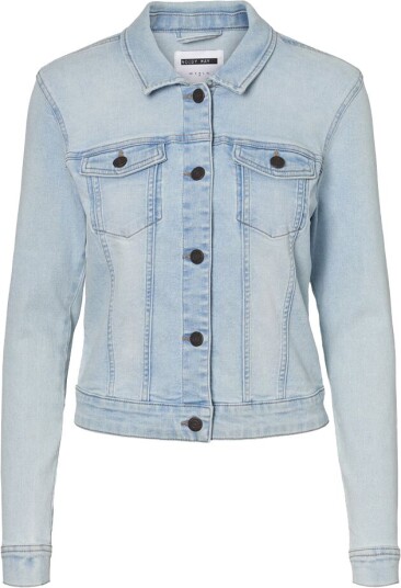 Noisy May Dongerijakke - NMDebra Denim Jacket - XS til S - Damer - blå Noisy May Dongerijakke - NMDebra Denim Jacket - XS til S - Damer - blå