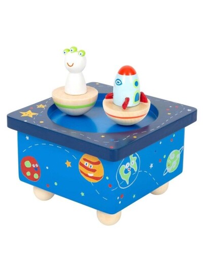 Small Foot Wooden Music Box Aerospace