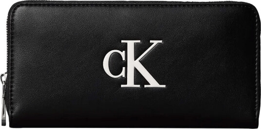 Calvin Klein Bold Ck Long Zip Around - Black - ONE SIZE
