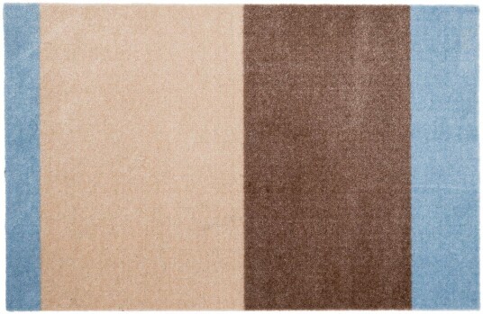 tica copenhagen Stripes dørmatte horisontal Ivory sand blue 60x90 cm