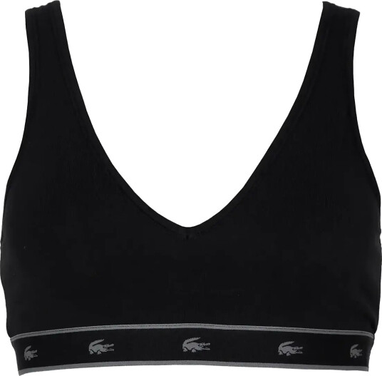 Lacoste Essential V Neck Bralette Black M