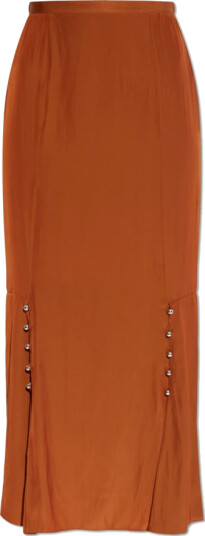 Lanvin Dame Skjørt Brun M, Lanvin Dame Skjørt Brun M,