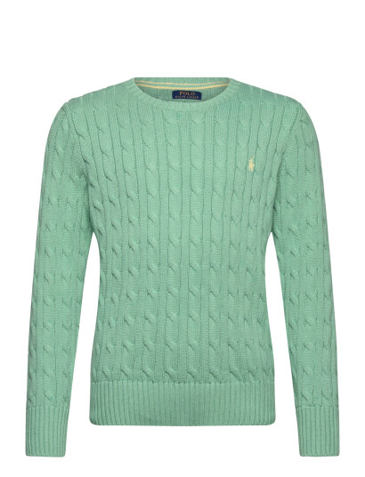 Ralph Lauren Kids Cable Knit Cotton Sweater Green 132 137