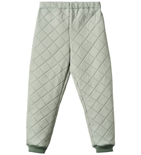 Wheat Termobukser Alex Green Stripe Wheat 10 år 140 Termoklær Grønn Hvit