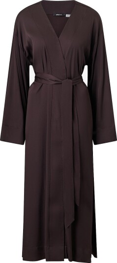 Gina Tricot   Morgenkåpe Satin loungewear robe   Brun