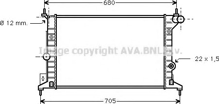 PRASCO OLA2242 Radiator motorkjøling PRASCO OLA2242 Radiator motorkjøling