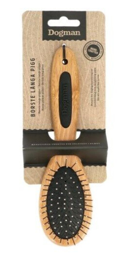 Dogman Børste Lange Pigger Bamboo S S. 19.5X5Cm Dogman Børste Lange Pigger Bamboo S S. 19.5X5Cm