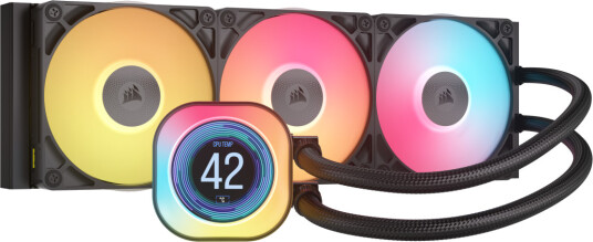 Corsair iCUE LINK TITAN 360mm RX LCD CPU vannkjøler sort Corsair iCUE LINK TITAN 360mm RX LCD CPU vannkjøler sort