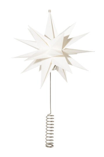 Watt & Veke Sputnik Toppstjerne Hvit 25 cm