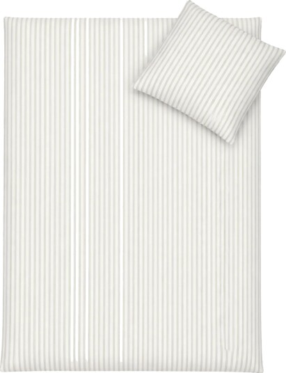 By Mats Stripete sengetøy 100% bomull Babysengetøy 70x100 cm Hvit med grønne striper