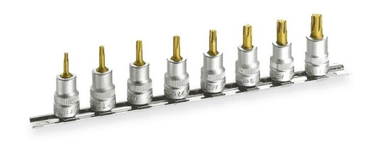 Hazet 8802T/8H, 8 Stykker, 76,2 / 8 Mm (3 / 8"), Stål, 240 Mm, 431 G