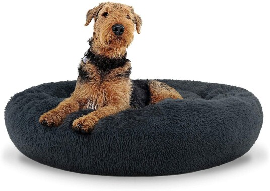 Universell Plysj Dyreseng For Hund Hatt 80 cm Grå