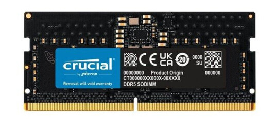Crucial 8GB DDR5 SO-DIMM 4800MHz RAM CL40 for Laptop Crucial 8GB DDR5 SO-DIMM 4800MHz RAM CL40 for Laptop