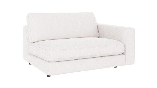 Rowico Home Duncan 1,5 seters ende H Hvit Bobby 1 129 x 103 x 78 cm Hvit