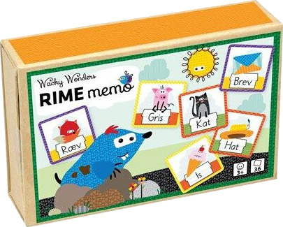 Barbo Toys Wacky Wonders Rime Memo Barnespill for Barn 3+